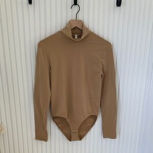 Victorias secret Tan Long Sleeve Bodysuit
